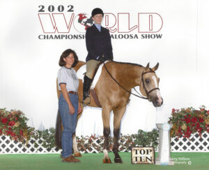 Sara and Love Maid Me Move ApHC at 2002 World Championships